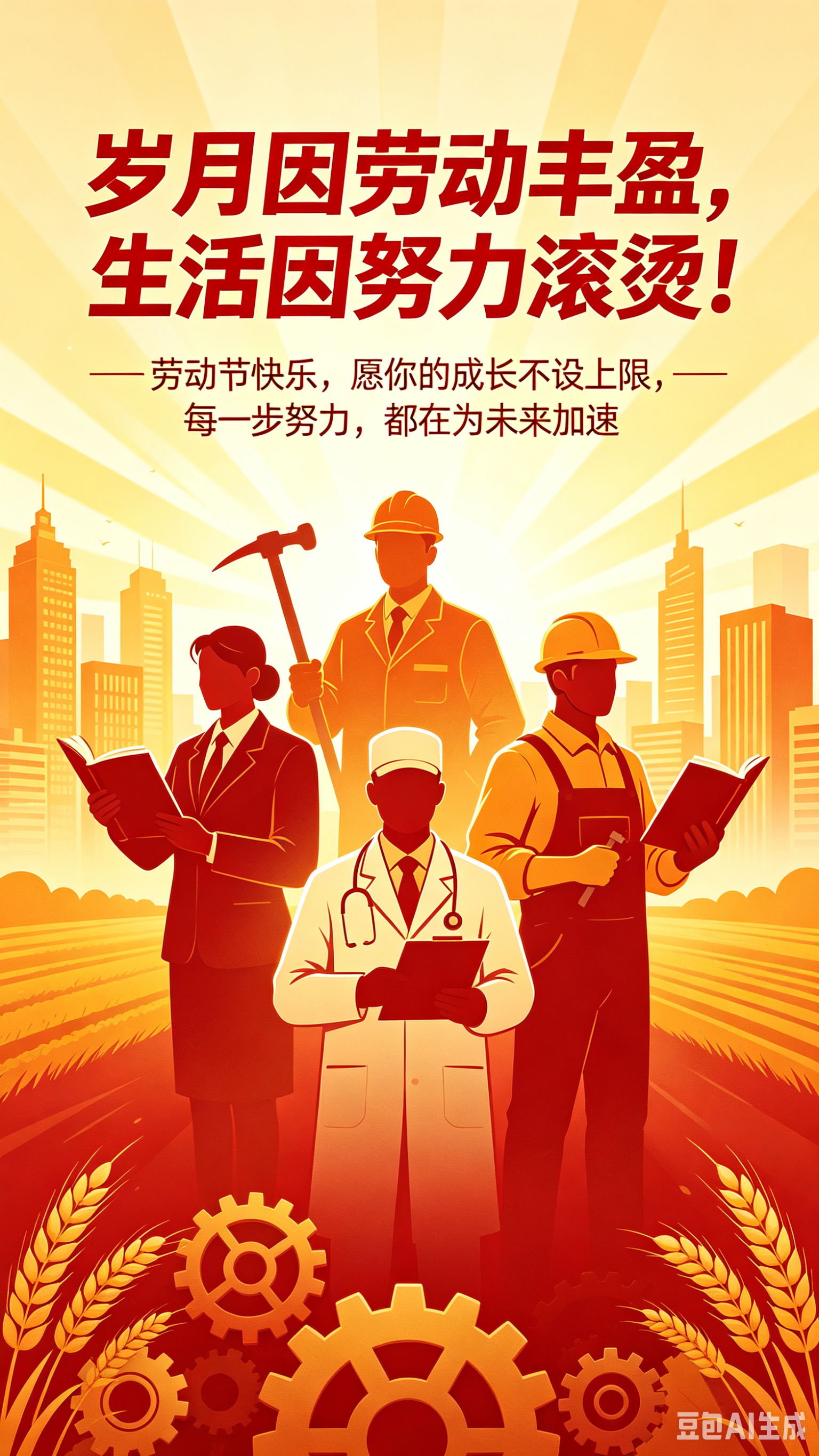 岁月因劳动丰盈，生活因努力滚烫！